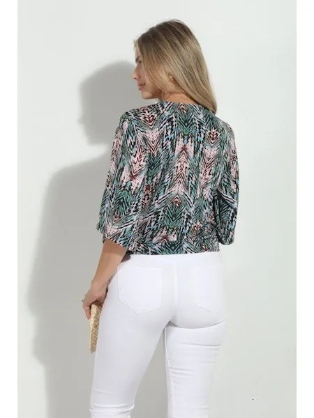 Banded Kimono Top