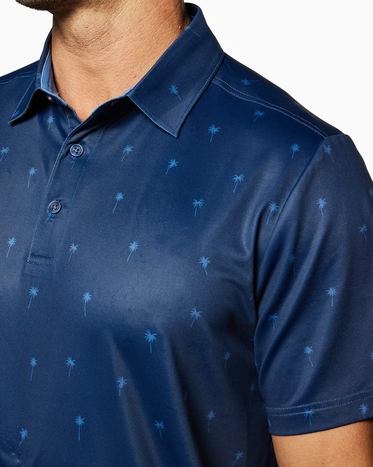 Clubhouse Polo | Navy Palmtrees