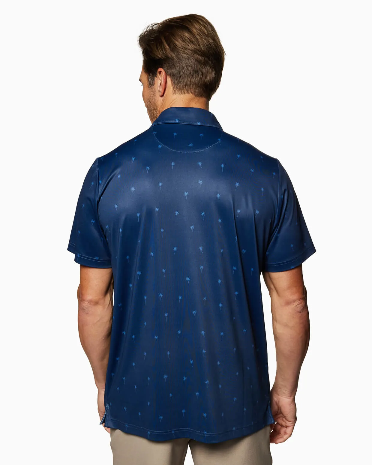 Clubhouse Polo | Navy Palmtrees