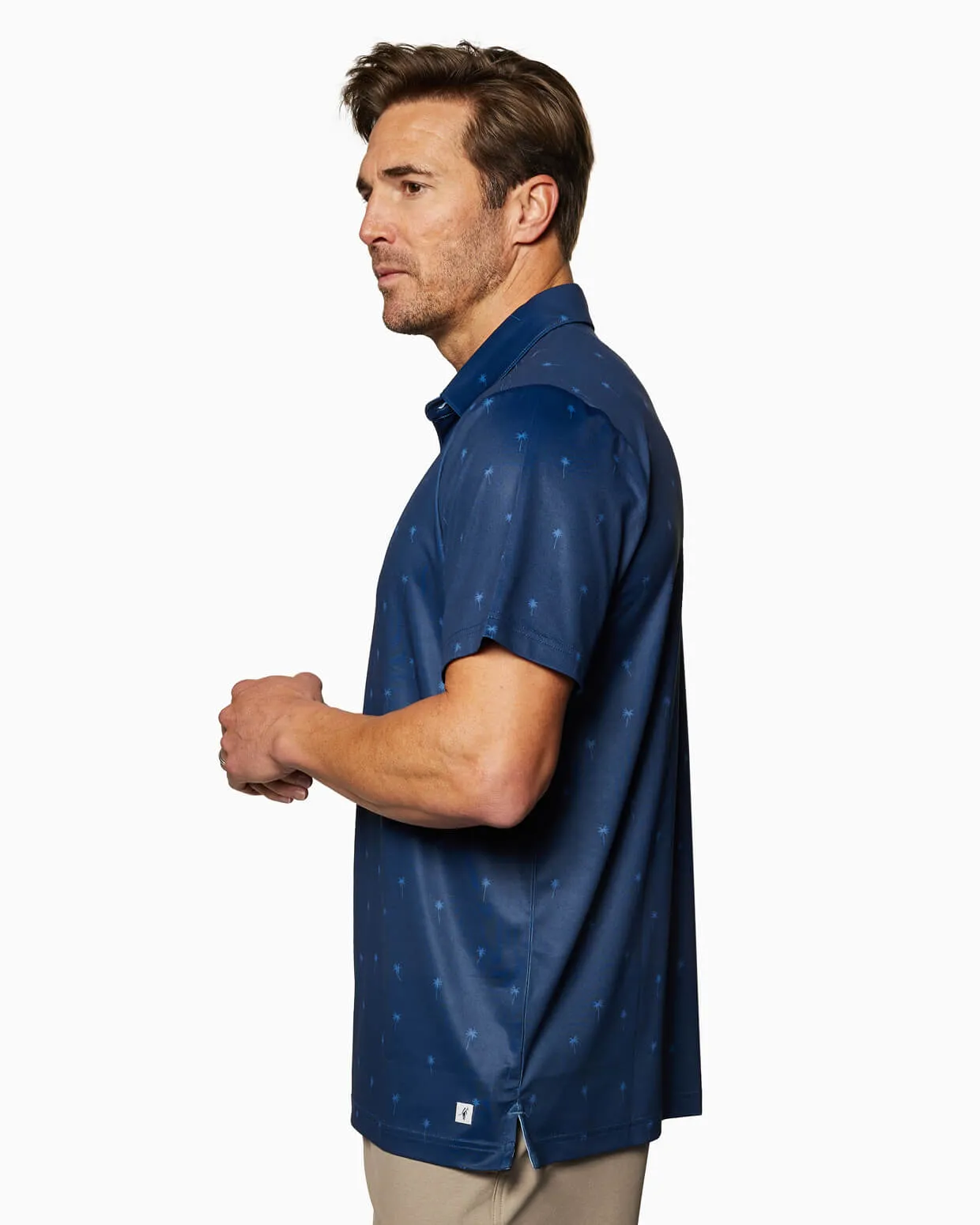 Clubhouse Polo | Navy Palmtrees