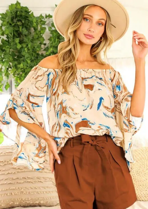 Enchanting Off the Shoulder Top Made in USA