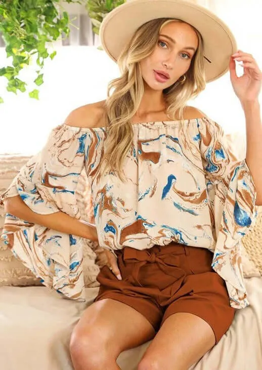 Enchanting Off the Shoulder Top Made in USA