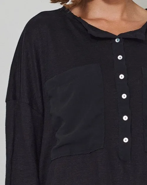 Linen Jersey Blouse