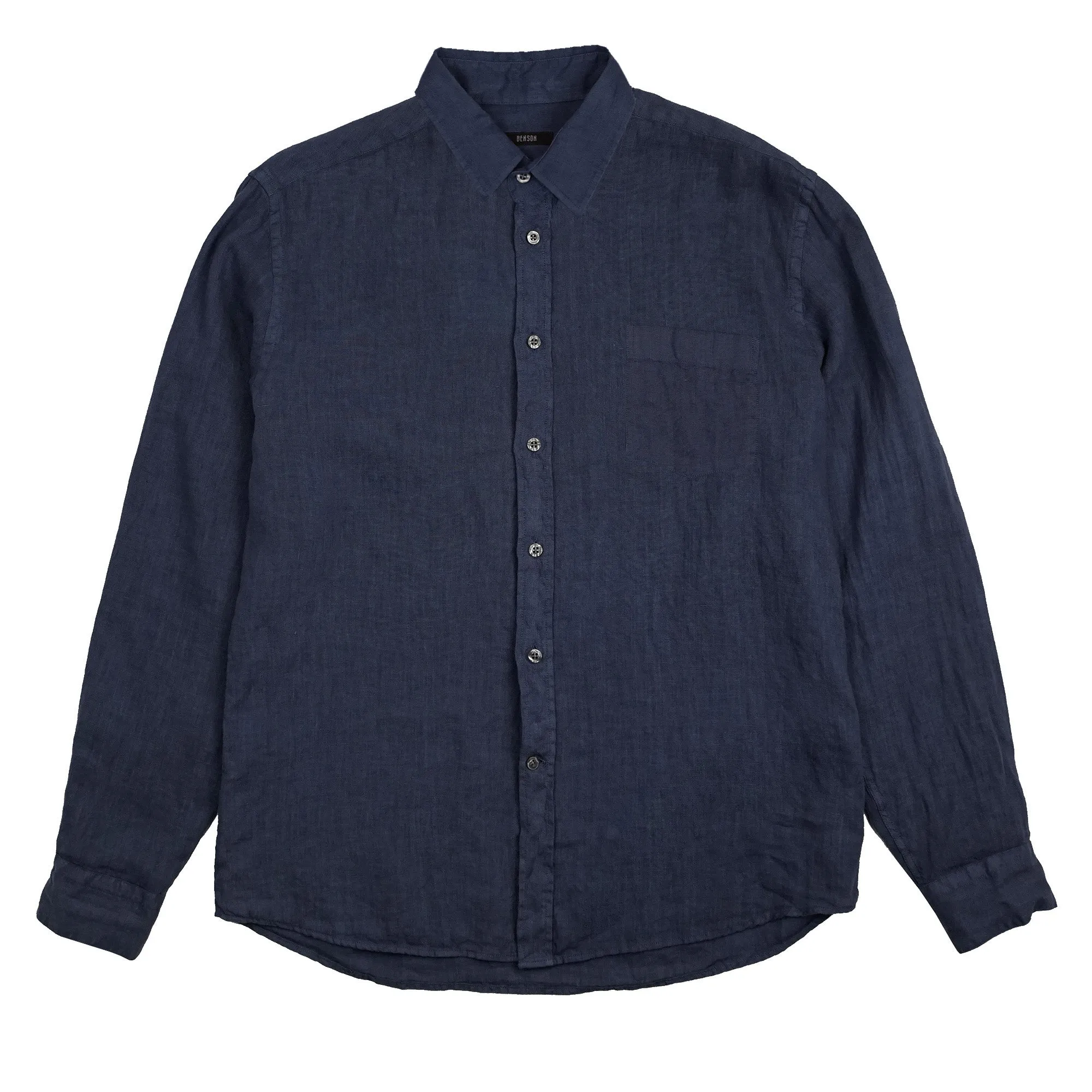 Miami Navy Long Sleeve Linen