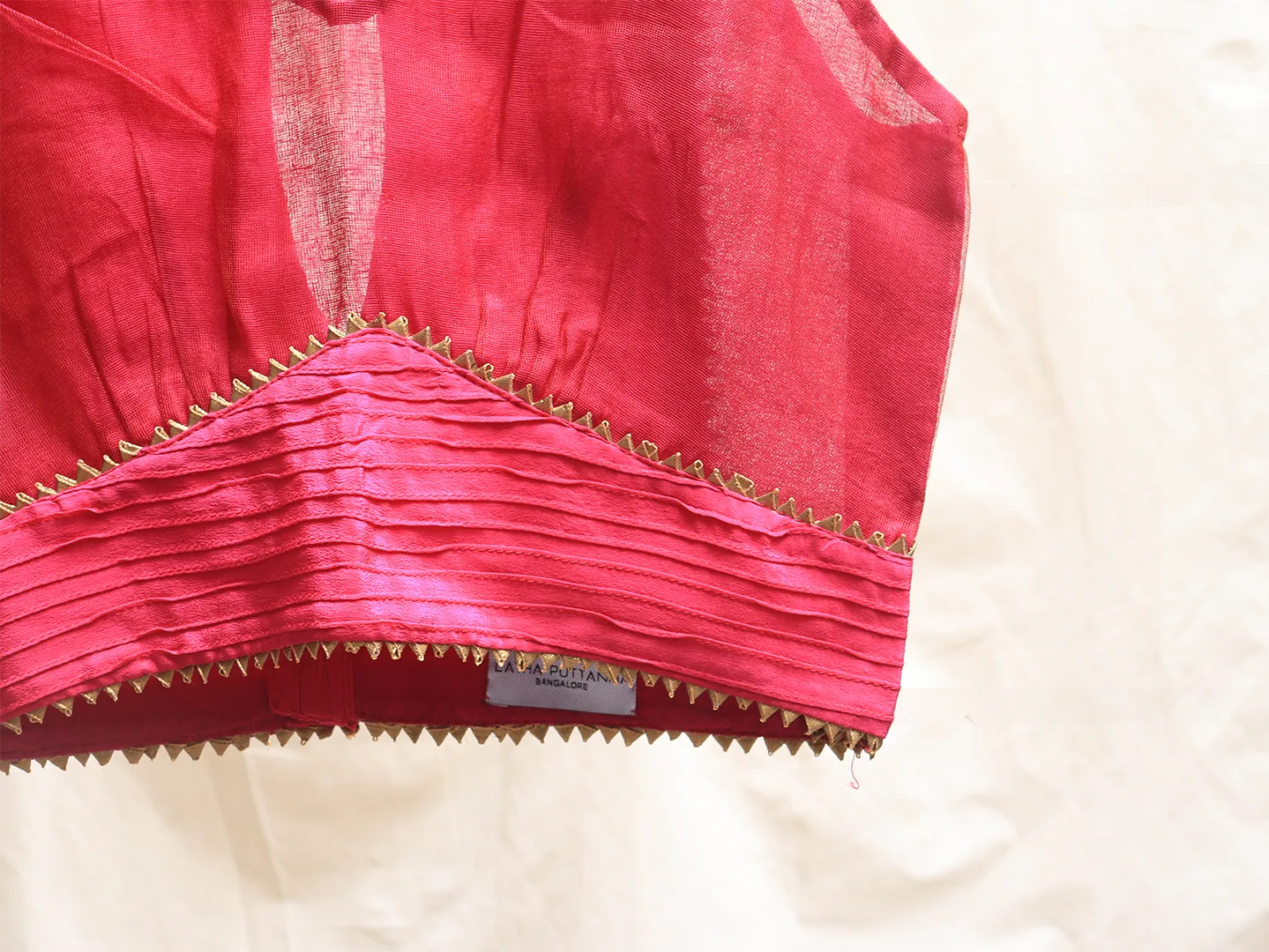 Mulberry pink, Silk net blouse