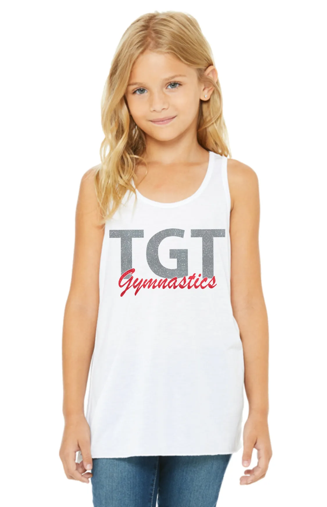 Youth Flowy Racerback Tank-TGT